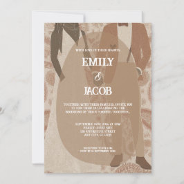 Paisley fluistert van liefde bruiloft Kaart