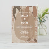  Paisley fluistert van liefde bruiloft Kaart (Staand voorkant)