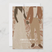  Paisley fluistert van liefde bruiloft Kaart (Achterkant)