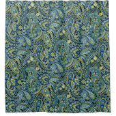 Paisley Forest Green Douchegordijn (Voorkant)