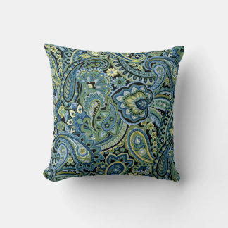 Paisley Forest Green Kussen