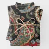 Paisley Fractal Inpakpapier Vel (In situ)