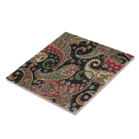 Paisley Fractal Tegeltje (Zijkant)