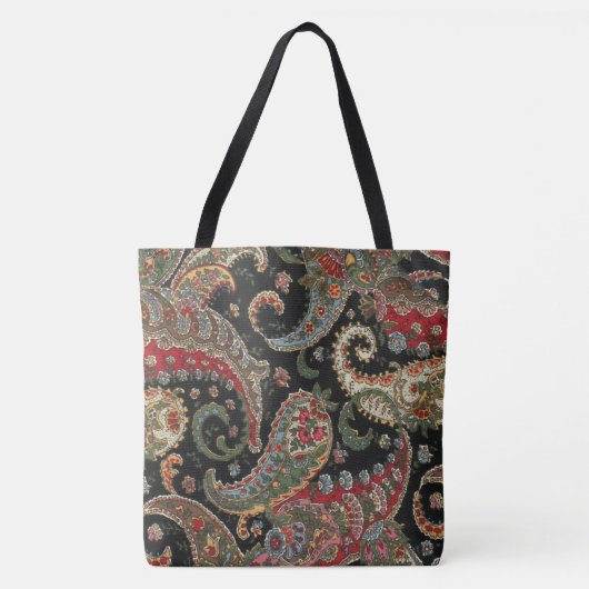 Paisley Fractal Tote Bag (Voorkant)