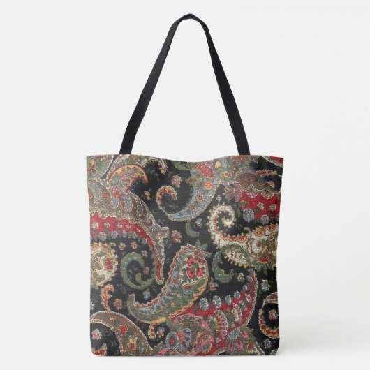Paisley Fractal Tote Bag (Achterkant)