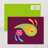 Paisley Fun Briefkaart (Voorkant / Achterkant)