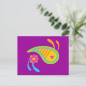 Paisley Fun Briefkaart (Staand voorkant)