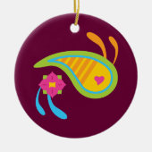 Paisley Fun Keramisch Ornament (Voorkant)