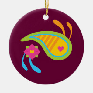Paisley Fun Keramisch Ornament