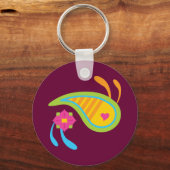 Paisley Fun Sleutelhanger (Voorkant)