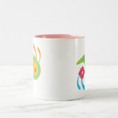 Paisley Fun Tweekleurige Koffiemok (Center)