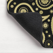 Paisley Funky Print in zwart-wit Muismat (Hoek)