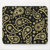 Paisley Funky Print in zwart-wit Muismat (Voorkant)