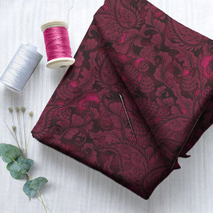 Paisley Garden Floral Bourgogne ID750 Stof