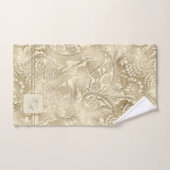 Paisley Garden Floral Monogram Goud/Goud ID750 Bad Handdoek (Handdoek)