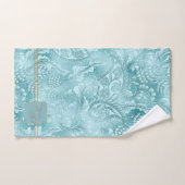 Paisley Garden FloraMonogram Cadet Blauw/Goud ID75 Bad Handdoek (Handdoek)