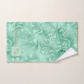 Paisley Garden FloraMonogram Mint Groen/Goud ID750 Bad Handdoek (Handdoek)