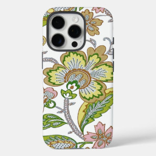 Paisley Garden gestileerd bloemenborduurwerk iPhone 16 Pro Hoesje