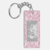 Paisley Garden Roze Foto Lijst Sleutelhanger (Voorkant Links)
