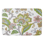 Paisley Garden Stylized Floral Embroidery Badmat (Voorkant)