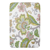 Paisley Garden Stylized Floral Embroidery Badmat (Voorkant Verticaal)