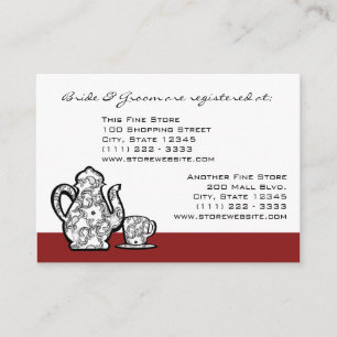 Paisley Garden Tea Party Informatiekaartje