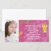 Paisley Geboorte Foto Uitnodiging (Voorkant / Achterkant)