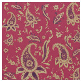 Paisley Gold, verbinding Stof (Close Up)
