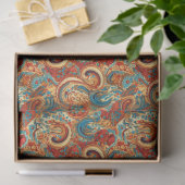 Paisley Golden Flower Abstract Pattern 10 Tissuepapier (Geschenk)