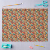 Paisley Golden Flower Abstract Pattern 10 Tissuepapier (Craft)