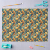Paisley Golden Flower Abstract Pattern 1 Tissuepapier (Craft)