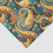 Paisley Golden Flower Abstract Pattern 1 Tissuepapier (Detail)