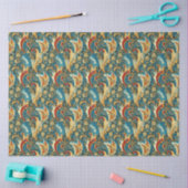 Paisley Golden Flower Abstract Pattern 2 Tissuepapier (Craft)