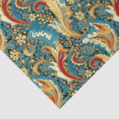 Paisley Golden Flower Abstract Pattern 2 Tissuepapier (Detail)