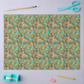 Paisley Golden Flower Abstract Pattern 3 Tissuepapier (Craft)