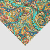 Paisley Golden Flower Abstract Pattern 3 Tissuepapier (Detail)