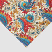 Paisley Golden Flower Abstract Pattern 4 Tissuepapier (Detail)