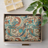 Paisley Golden Flower Abstract Pattern 5 Tissuepapier (Geschenk)