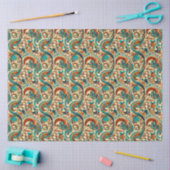 Paisley Golden Flower Abstract Pattern 5 Tissuepapier (Craft)