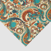 Paisley Golden Flower Abstract Pattern 5 Tissuepapier (Detail)