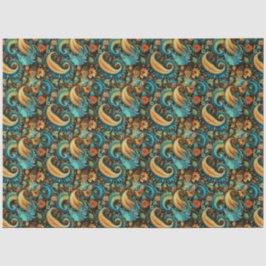 Paisley Golden Flower Abstract Pattern 7 Tissuepapier