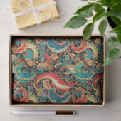 Paisley Golden Flower Abstract Pattern 8 Tissuepapier (Geschenk)