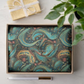 Paisley Golden Flower Abstract Pattern 9 Tissuepapier (Geschenk)
