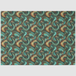 Paisley Golden Flower Abstract Pattern 9 Tissuepapier