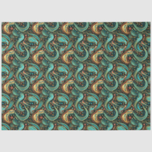 Paisley Golden Flower Abstract Pattern 9 Tissuepapier