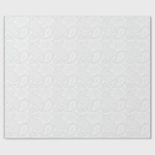 Paisley Gray op wit omslagpapier Cadeaupapier (Vlak)