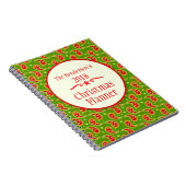 Paisley Green-kerstplanner-laptop Notitieboek (Rechterzijde)