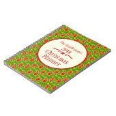 Paisley Green-kerstplanner-laptop Notitieboek (Linkerzijde)