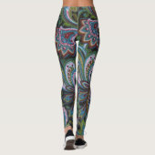 Paisley Green Leggings (Achterkant)