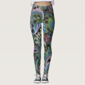 Paisley Green Leggings (Voorkant)